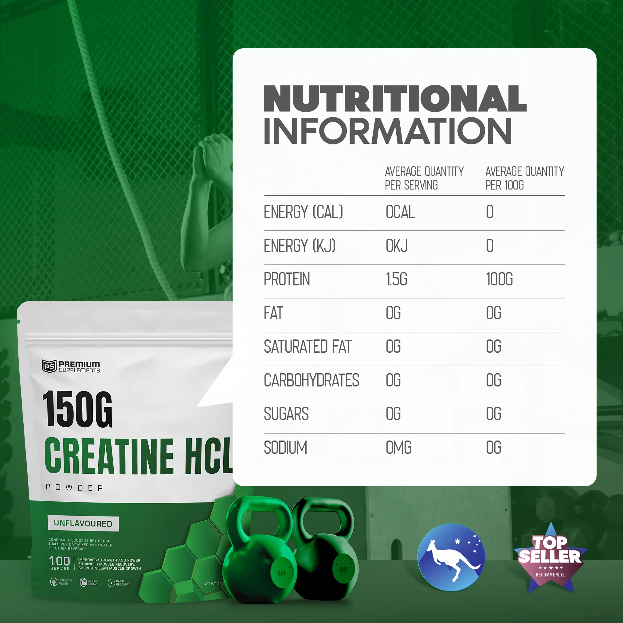 Creatine HCL 150g - Image 5