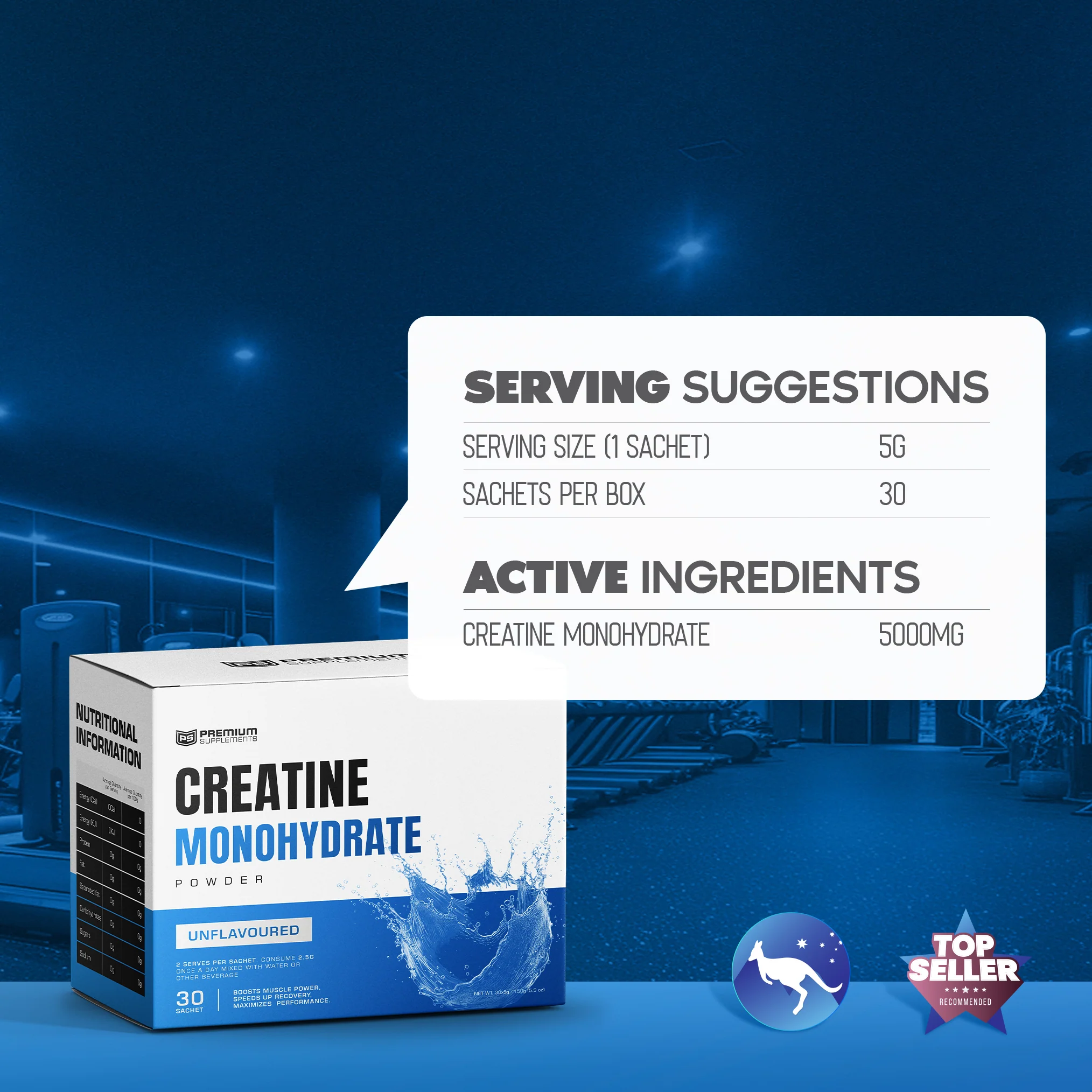Micronized Creatine Monohydrate Sachets | 30 x 5g Travel Packets - Image 5