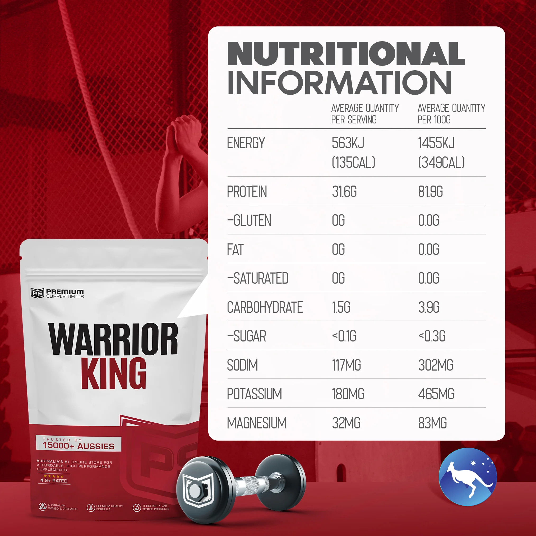 Warrior KING Ultra High-Stim Pre-workout - Image 4