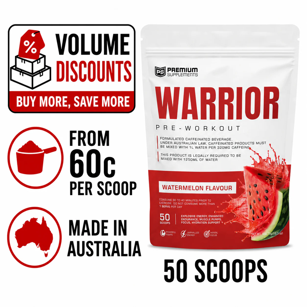 Warrior High-Stimulant Pre-workout - Image 11