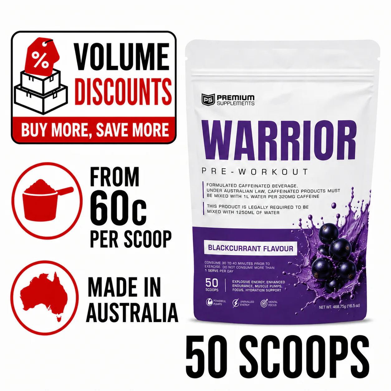 Warrior High-Stimulant Pre-workout - Image 12
