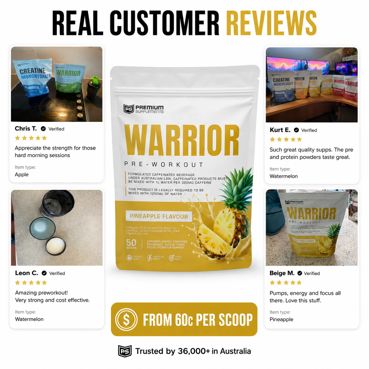 Warrior High-Stimulant Pre-workout - Image 3