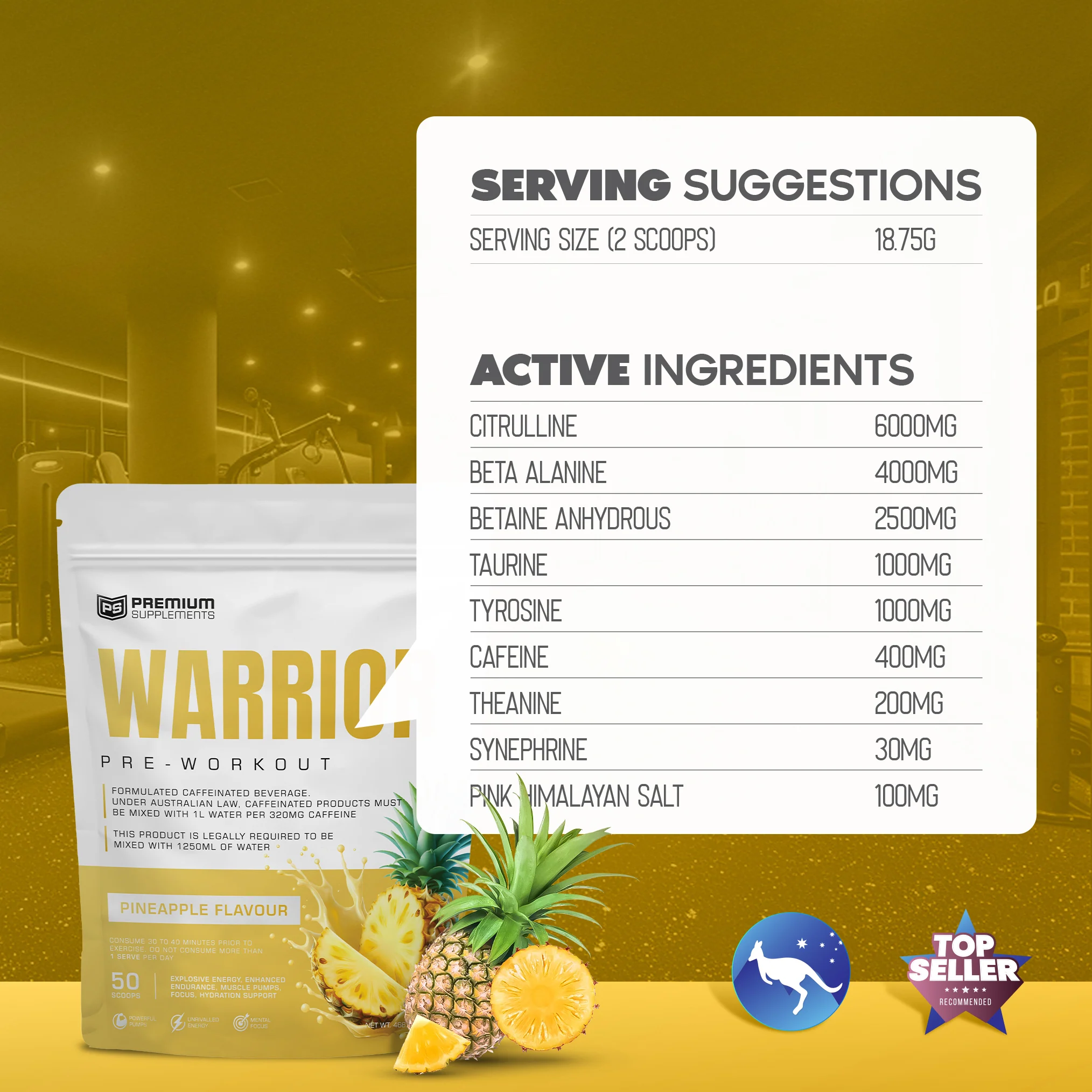 Warrior High-Stimulant Pre-workout - Image 4