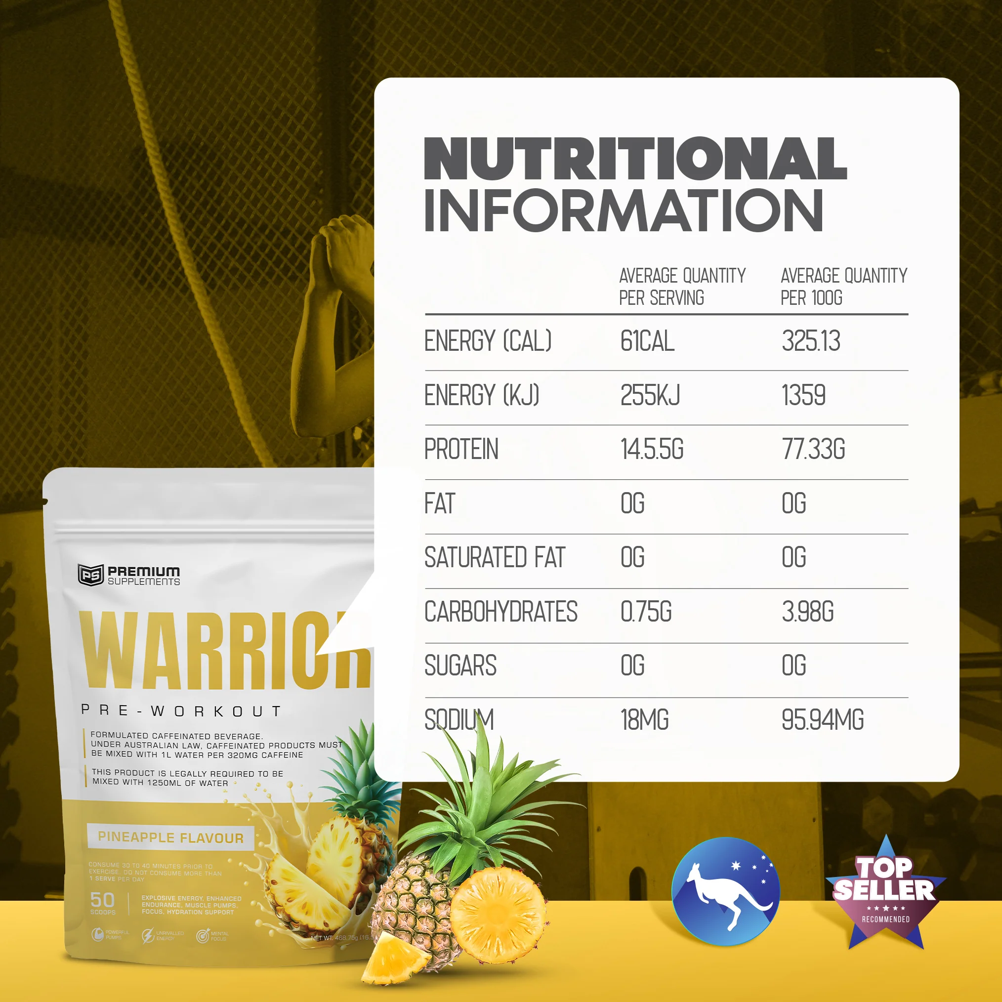 Warrior High-Stimulant Pre-workout - Image 5