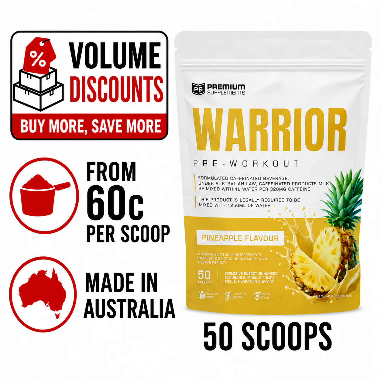 Warrior High-Stimulant Pre-workout - Image 8