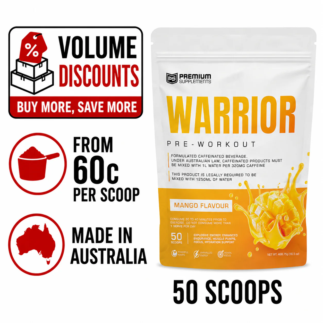 Warrior High-Stimulant Pre-workout - Image 9